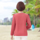 Yu Zhaolin mother's clothing spring and autumn long-sleeved T-shirt middle-aged and elderly women's tops bottoming shirts elderly clothes YTMM202028