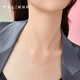 Xie Ruilin (TSL) 18K gold necklace women's plain chain simple thin chain color gold rose gold clavicle chain AG071 K red (chain length about 45cm)