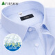 Shanshan DP no-iron long-sleeved shirt men's pure cotton striped spring and autumn business formal wear cotton light blue stripes 41