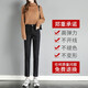 Qingran'er Velvet Jeans для женщин осенью и зимой 2020 г. Новая корейская версия высокая талия Слим высокий мужчина с универсальным костюмом Прямые сигаретные брюки 15-13588 черный бархат m
