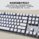 罗技（Logitech） K845 有线机械办公键盘 游戏电竞 朋克复古键盘外设电脑笔记本节日礼物 diy个性键帽 K845（青轴）+白巧克力键帽