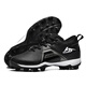 Wejiess Football Shoes American Football Chaussures Competition de baseball Chaussures Training Training Sneakers Junior et Middle School Basketball Batch Boots Chaussures Sports Black 39 Chaussettes + assiette de protection + Sac à chaussures