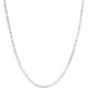 Aido Diamond Platinum Shining O-shaped Chain for Women PT950 Platinum Necklace Versatile Clavicle Chain with Pendant Plain Chain Weight 2.8-3.0g Length 50cm