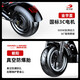 SEALUP Lithium Battery Scooter Portable Folding Electric Scooter Scooter Mini Battery Car 48V Black/3C Motor/5 Shock Absorbing Tubeless Tires 120-150km