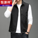 Hengyuanxiang Spring and Autumn New Thin Vest Men's Business Casual Vest Jacket Outdoor Working Vest Middle-aged Horse Clip Jacket 686 Khaki M
