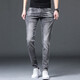 Diotu Autumn New Men's Jeans Light Luxury Brand Trendy Brand Pantalon Slim Ajustement Slim Pantalon Fashion Pantalon Men de mode Pantalon FRENDY Youth Tendy Heavy and Fasha