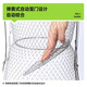 Fishing haha folding wire fish basket net bag fishing net fish metal stainless steel wire fish cage foldable 30cm 0.47m (304 stainless steel wire) with support