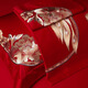 Malin Daofu Full Cotton Vierteilige Set 1,8 Meter Hochzeit 100er Jahre langer Samt Baumwollbrein verheiratet Big Red Dragon und Phoenix Hochzeit Stickerei Bettwäsche und Phoenix glückverheißender sechsteiliger Set 1,8 Meter/Blattstil (geeignet für 200-230 Quiltkern)