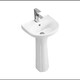 JOMOO JOMOO bathroom pedestal basin bathroom ceramic wash basin hand wash basin balcony household integrated pedestal basin type B pedestal basin + faucet + drain accessories