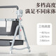 ZUHITON crib with diaper table splicing large bed multi-function sleeping artifact portable newborn cradle bed baby bed electric gray + mosquito net + storage basket + storage bag