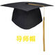 Lei Shixing customized graduation ceremony 18-year-old adult hat with printable LOGO hat, bachelor's hat, doctor's tutor and principal hat, doctor's hat