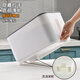 Shuangju rice bucket kitchen household thickened flour box seal moisture-proof insect-proof rice jar miscellaneous grain storage tank grain storage box gray 10Jin [Jin equals 0.5 kg] pack [Rice cup content] 1 piece