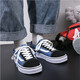 Zapatos de skateboard de aifeng zapatos de primavera zapatos para hombres de lona baja para hombres y mujeres tendencia clásica zapatillas versátiles pareja pareja 605 top bajo (actualización) 40 250 mm