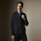 Scofield [LOOL] Men a los 24 años de otoño nuevo solapa cómoda y simple elegante Cardigan Dark Grey XL (180)