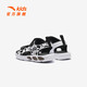 Anta children's sandals boys open-toe beach shoes 2024 summer new Velcro casual breathable outdoor sandals Anta white/black-3 32