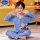 
Disney children's pajamas boys spring and autumn long sleeves pure cotton thin little boy cartoon Spider-Man dinosaur home suit Lapel G1047# Ultraman Feitian 10 size [suggested height 105-115cm]