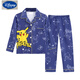 
Disney children's pajamas boys spring and autumn long sleeves pure cotton thin little boy cartoon Spider-Man dinosaur home suit Lapel G1047# Ultraman Feitian 10 size [suggested height 105-115cm]
