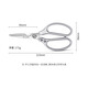 Shibazi makes kitchen scissors, household sharp multi-functional stainless steel scissors, food-grade food supplements, strong chicken bone scissors for killing fish, all-steel kitchen scissors