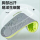 Sweat-absorbent and breathable insoles for military training, deodorant, soft elastic, odor-free, sports deodorant for men who stand for a long time without getting tired, shock absorption, super soft and breathable, super soft sports insoles - green base gray 1 pair 39-40