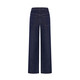 Navigare Italian sailboat washed jeans women's straight trousers wide leg pants 2332573501 denim blue L