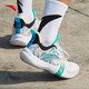 Anta (ANTA) Furious 4TD Basketball Shoes Men's 2024 Spring New Mesh Breathable Practical Exterior Field Sports Shoes Official Website Anta White/Rice Color/Parrot Green-2 6.5 (Male 39)