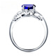 Haikai Ring Women's Royal Sapphire Ring Luxury Jewelry Valentine's Day Birthday Gift for Wife and Girlfriend Royal Sapphire Ring (1.33 carats)