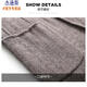 Jessons high-end wool wool suit jacket for men in autumn and winter middle-aged and young short wool coat for business casual suit for men coffee L