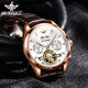 Top 10 des montres certifiées suisses pour les hommes montres mécaniques entièrement automatiques pour hommes pour les montres pour hommes pour les montres masculines haut de gamme lumineuses et étanches pour l'opine 3291 Rose blanche, lettres gratuite, garantie à vie
