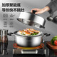 Maxcook Bakelite handle steamer stainless steel multi-layer steamer thickened single bottom soup pot universal gas induction cooker MCZ6592 single layer 30cm