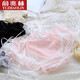 Yu Zhaolin 2-pack Summer Ice Silk Girl Sous-vêtements japonais Oreilles noires couvertes Briefs de ruban de couleur solide et mignonne NK693 (rose + noir) unique (85-125jin [Jin est égal à 0,5 kg]))