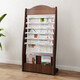Newspaper stand Newspaper stand Store shelf Books and newspaper stand Flooring information stand Wooden newspaper stand Magazine stand Storage rack Newspaper clip 683# Maple color Height 127 Width 61