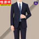 Hengyuanxiang brand suit suit men's spring and autumn business casual formal wedding dress anti-wrinkle wool suit versatile new product navy 3-button top + pants S 165/84