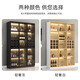 Yunxi home wine cabinet living room wine cabinet household floor-standing sideboard storage cabinet display cabinet simple with tempered glass door wine cabinet light luxury gray single door 40*40*200 with light without wine compartment
