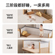 IGROW splicing bed widened crib solid wood adults can sleep on the lantern adjustable height beech bedside bed 2.0*0.8m
