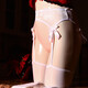 Calcetines integrados de encaje 912 calcetines de aceite de caballo sexy tentadoras de entrepierna