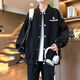 Chaqueta adolescente Boledi Adolescente Guardia de secundaria de 12-15 años Top de ropa grande de moda Big Chain Big Children tendencia WY7310 Green (Single Coat) Spring y Autumn Style 170 (XL) 110-130Jin [Jin equivale a 0.5 kg]