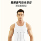 Adults have a favorite meat-hiding artifact, men's tummy-controlling vest, corset, waist-controlling, tummy-controlling, slimming, tight-fitting corset, white L