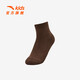 Anta three pairs of children's socks for girls in winter, skin-friendly, comfortable and breathable sports cotton socks, children's mid-calf socks, 3 pairs, dark khaki/light khaki/light khaki XL recommended for 10 years and above