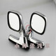 Le petit miroir de Yu Nianxi devant l'avant de la voiture de voiture est équipé de la voiture à verrouillage aveugle Assist Miroir à double vision Double-vue Miroir de vision Inverse Assist Black Left Convexe Surface (Single)