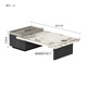 Gujia Home Modern Italian Marble Coffee Table Living Room Single Drawer Hidden Design Coffee Table PT7168 Coffee Table