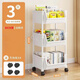 Nifeng trolley storage rack floor-standing multi-layer snack storage rack home living room kitchen storage rack shelf storage rack ordinary model 3 layers basic model