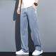 Jeep Spirit2024 Sommer Tennis Jeans Männer loser, lockerer Weitbein langer Hosen Herrenstil 1048 Gray M 90-115jin [Jin entspricht 0,5 kg]