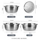 Kangbach stainless steel household vegetable basin drain basket drain fruit basin rice sieve basin drain basin and basin seasoning basin