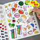 Genuine fun math game sticker book (full of 8 volumes) 123456 years old focused puzzle game hand brain parent-child interactive sticker sticker book