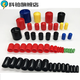 XMSJ rubber cap rubber sheath cylinder cap rubber plug sealing cap screw thread protective sleeve threaded cap 2:02:5mm100 remarks model