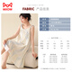 
Cat men women's pajamas nightgown women summer pure cotton French suspenders sweet sexy loose slim home clothes beige L
