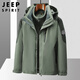 JEEP SPIRIT Jeep Jacket Men's Three-in-One Winter Jacket Men's Polar Fleece Jacket Men's Clothes