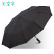 Paradise fully automatic umbrella, three-fold, 10-bone reinforced, one-click opening and closing, easy to dry, simple sunny umbrella, ebony black