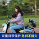 圣菲小象 儿童电动车安全背带 骑车带娃神器宝宝坐电瓶车后坐防摔透气绑带 黄狮子-【子母双肩不带收纳包】