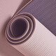 Keep stretch mat yoga mat, entry-level two-color thickened lengthened fitness mat, anti-slip yoga jumping mat TPE 12801 classic 61cm pink/purple-7mm